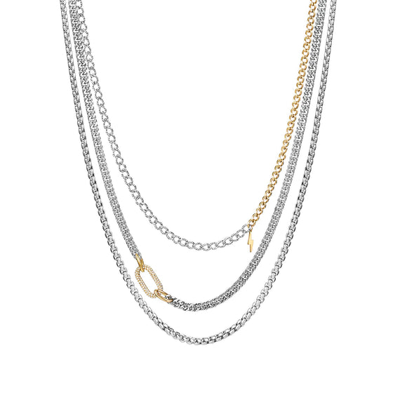 Sierra Mixed Metal Layered Necklace
