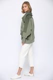 SHERPA COLLAR CORDUROY ZIP-UP JACKET