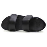 Lulu Adjustable Leather Slides